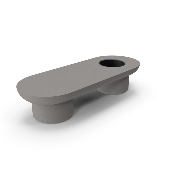 Picnic: Taimi Designer Outdoor Table Bench Grey Stone PNG & PSD Images