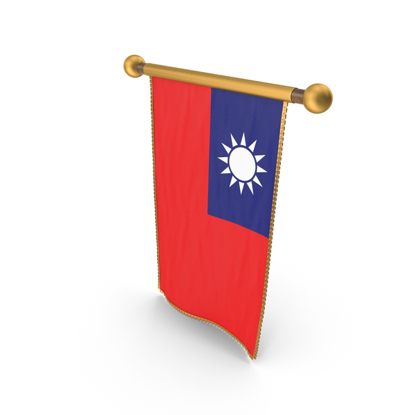 Taiwan Country Hanging Flag Design PNG & PSD Images