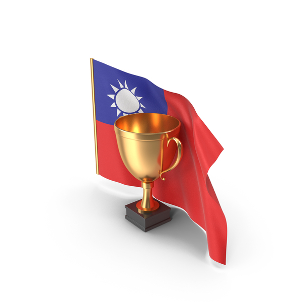 Taiwan Golden Trophy Flag PNG & PSD Images Taiwan Golden Trophy Flag PNG & PSD Images