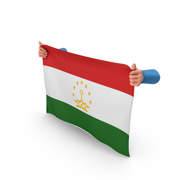 Tajikistan Hand Holding Flag PNG & PSD Images