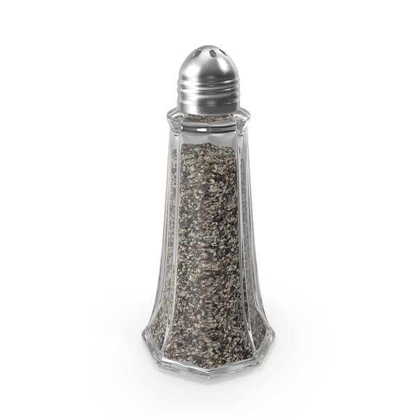 Tall Glass Body Pepper Shaker PNG & PSD Images
