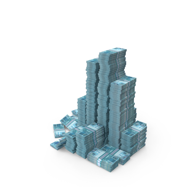 Currency: Tall Heavy Cash Brazil 100 Reais Money PNG & PSD Images