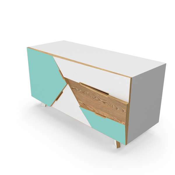 Sideboard: Tangram Credenza PNG & PSD Images