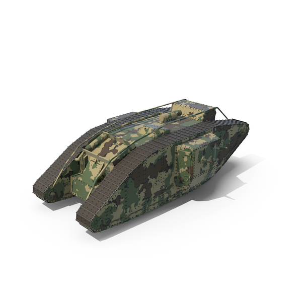 Main Battle: Tank Mk 4 Male Camouflage Color PNG & PSD Images