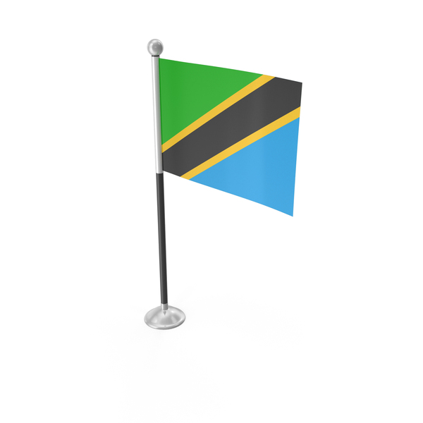Tanzania Desk Small Stand Flag PNG & PSD Images