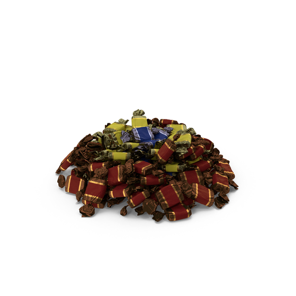 Tapered Pile of Wrapped Toffee Candy PNG & PSD Images Tapered Pile of Wrapped Toffee Candy PNG & PSD Images