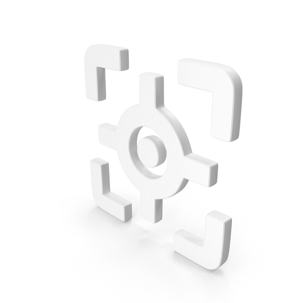 Symbols: Target Focus Shape White PNG & PSD Images