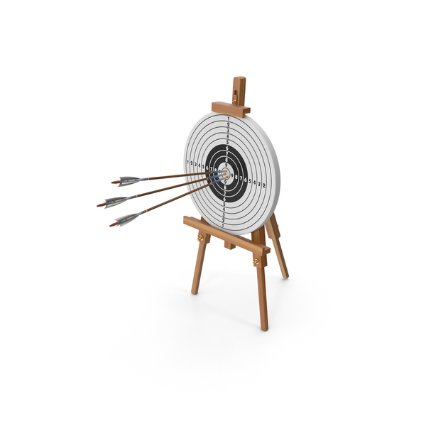 Archery: Target With Arrows 04 PNG & PSD Images