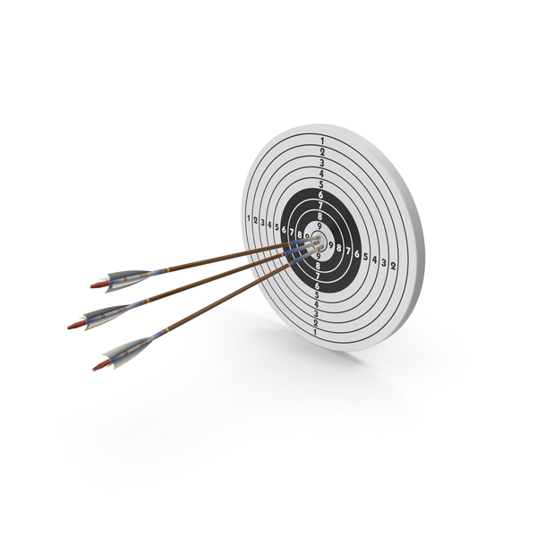 Archery: Target With Arrows PNG & PSD Images Archery: Target With Arrows PNG & PSD Images