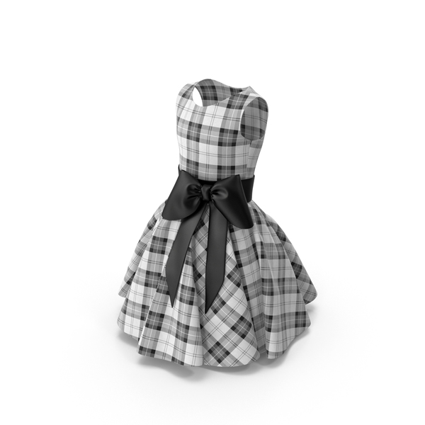 Tartan Dress with Bow PNG & PSD Images Tartan Dress with Bow PNG & PSD Images