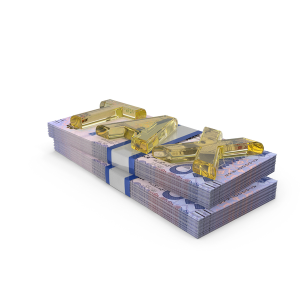 Currency: Tax Saudi 500 Riyals Money Notes Pay Save Gold Coins PNG & PSD Images