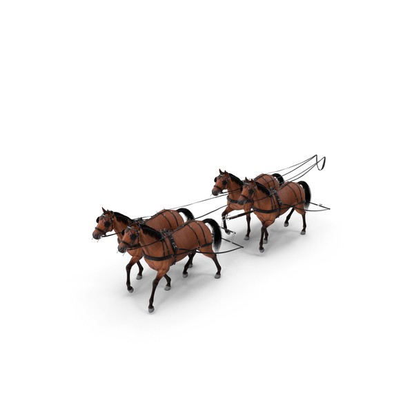 Horse: Team of Four Breast Collar Harness PNG & PSD Images Horse: Team of Four Breast Collar Harness PNG & PSD Images