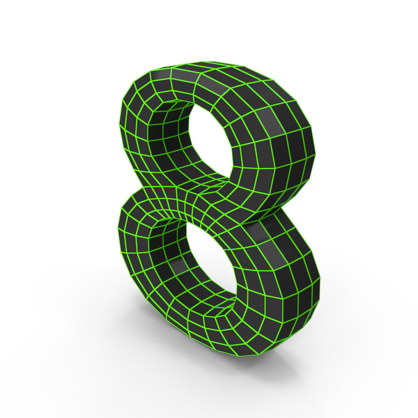 Techno Wireframe Number 8 PNG & PSD Images Techno Wireframe Number 8 PNG & PSD Images