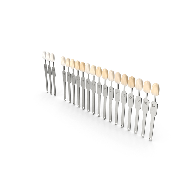 Dental Care: Teeth Shade Guide with Bleached Shades PNG & PSD Images Dental Care: Teeth Shade Guide with Bleached Shades PNG & PSD Images
