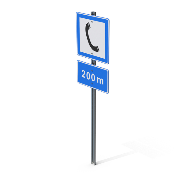 Traffic Signs: Telephone Road Sign PNG & PSD Images