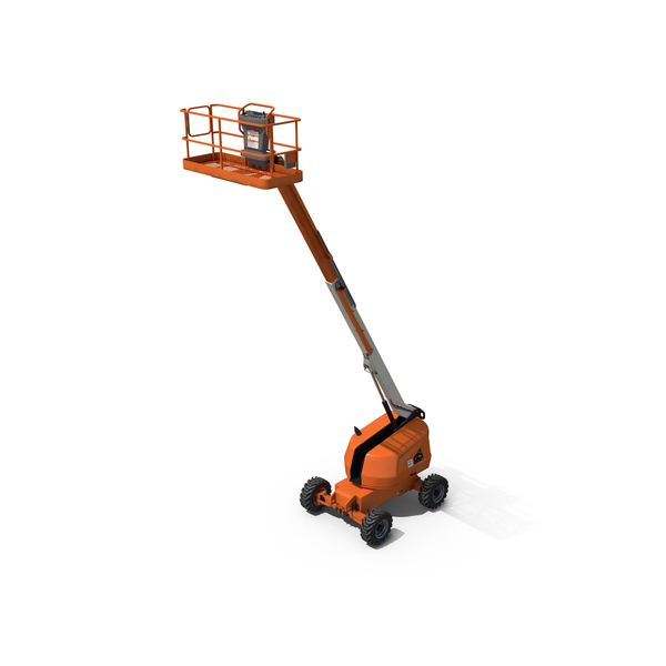 Cherry Picker: Telescopic Boom Lift PNG & PSD Images