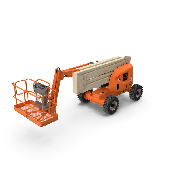 Cherry Picker: Telescopic Boom Lift Generic PNG & PSD Images