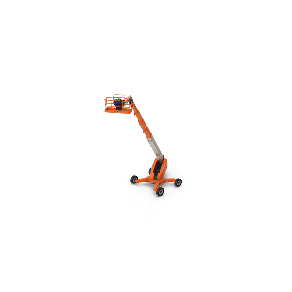 Cherry Picker: Telescopic Boom Lift Generic Pose PNG & PSD Images