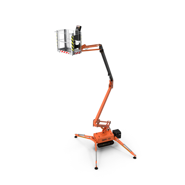 Cherry Picker: Telescopic Boom Lift Orange PNG & PSD Images Cherry Picker: Telescopic Boom Lift Orange PNG & PSD Images