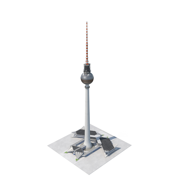 Telecommunication: Television Tower Berliner Fernsehturm PNG & PSD Images