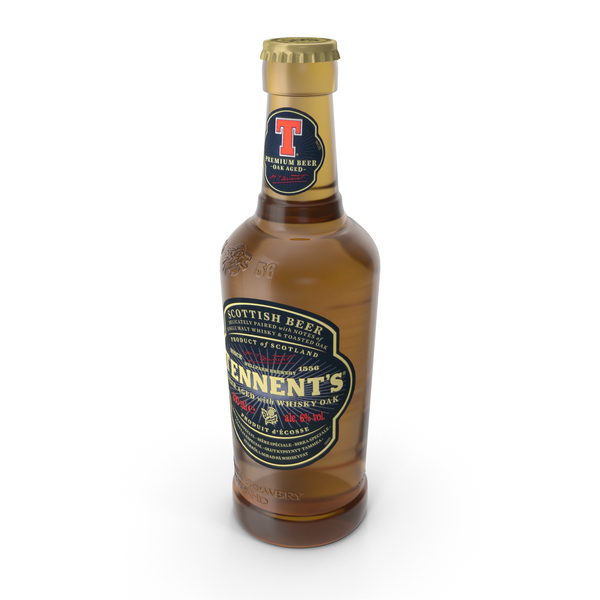 Whiskey: Tennents Aged With Whisky Oak 330ml Beer Bottle PNG & PSD Images