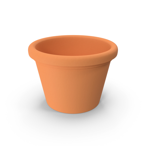 Planter: Terra Cotta Round PNG & PSD Images