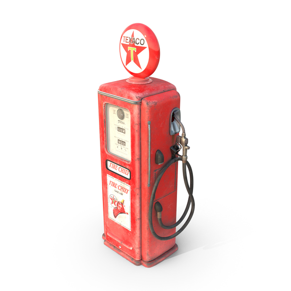 Retro: Texaco Gas Pump PNG & PSD Images