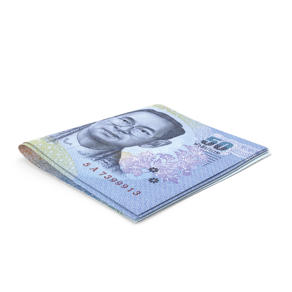 Banknote: Thai Baht Banknotes Small Folded Stack PNG & PSD Images Banknote: Thai Baht Banknotes Small Folded Stack PNG & PSD Images