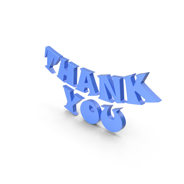 Thank You Blue PNG Images & PSDs for Download | PixelSquid - S11688486A