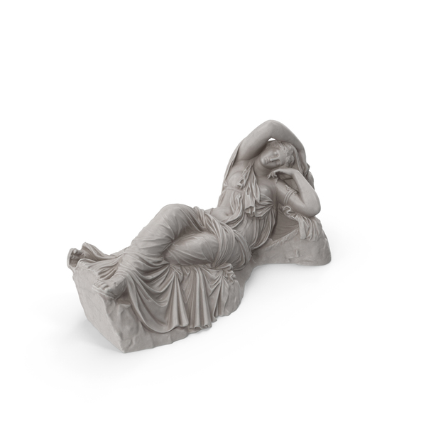 Woman Statue: The Sleeping Ariadne PNG & PSD Images