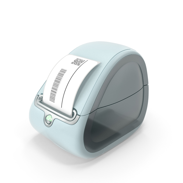 Maker: Thermal Label Printer with Barcode PNG & PSD Images Maker: Thermal Label Printer with Barcode PNG & PSD Images