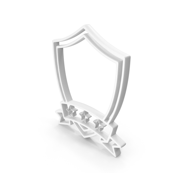 Directional Arrow: Three Star Frame Shield Award PNG & PSD Images