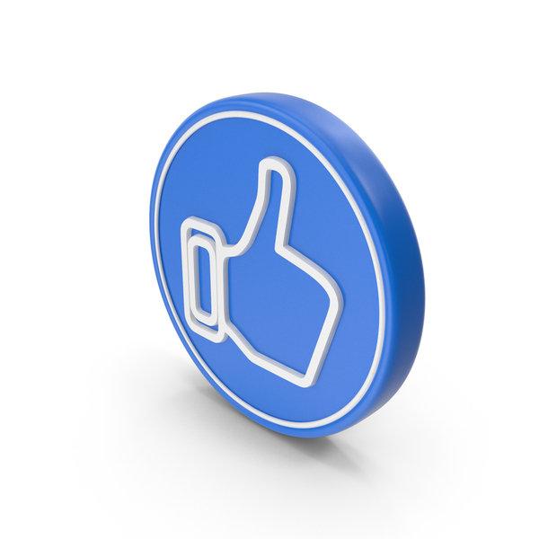 Symbols: Thumps Up Like Blue Coin PNG & PSD Images Symbols: Thumps Up Like Blue Coin PNG & PSD Images