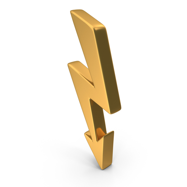 Thunder Energy Power Gold PNG & PSD Images