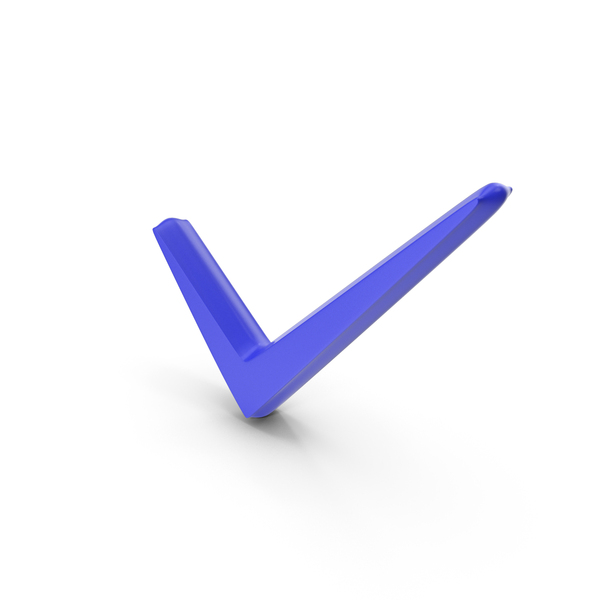 Check Mark: Tick Correct Design Symbol Blue PNG & PSD Images