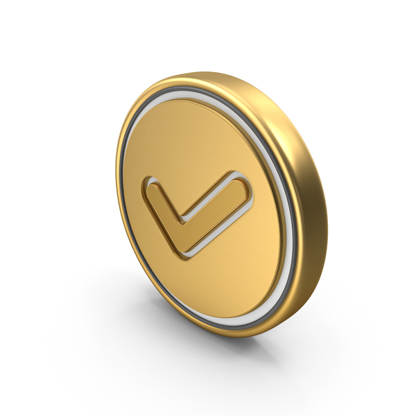 Check: Tick Mark Accept Coin PNG & PSD Images Check: Tick Mark Accept Coin PNG & PSD Images