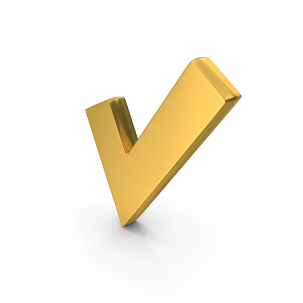 Check: Tick Mark Gold PNG & PSD Images Check: Tick Mark Gold PNG & PSD Images
