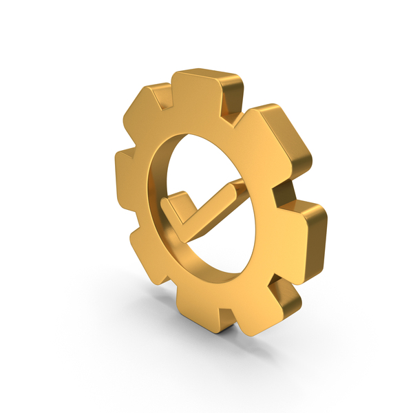 Symbols: Tick Mark In Gear PNG & PSD Images