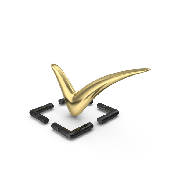 Check: Tick Mark Square Base Gold PNG & PSD Images Check: Tick Mark Square Base Gold PNG & PSD Images
