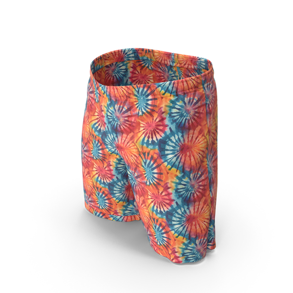Tie-Dye Patterned Shorts PNG & PSD Images Tie-Dye Patterned Shorts PNG & PSD Images