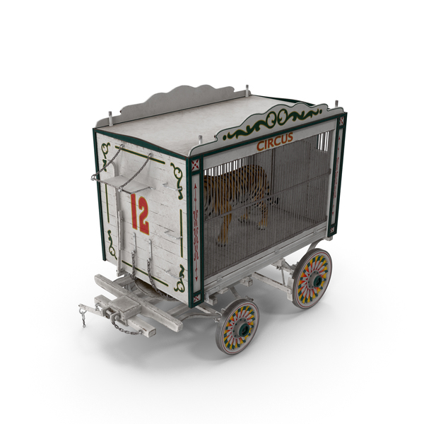 Tiger in Circus Wagon PNG & PSD Images Tiger in Circus Wagon PNG & PSD Images