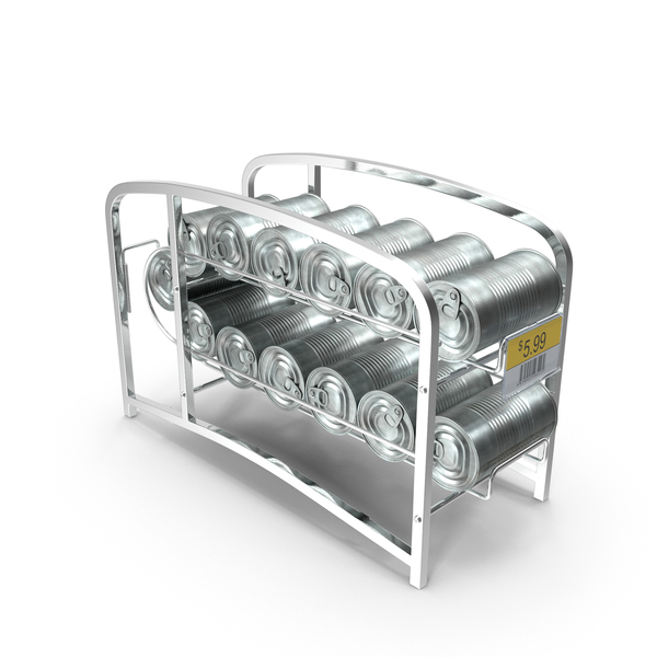 Tin Can Dispenser with Tin Cans and Price Label PNG & PSD Images Tin Can Dispenser with Tin Cans and Price Label PNG & PSD Images