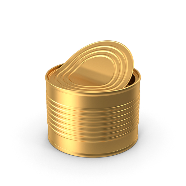 Tin Can Short Open Gold PNG & PSD Images Tin Can Short Open Gold PNG & PSD Images