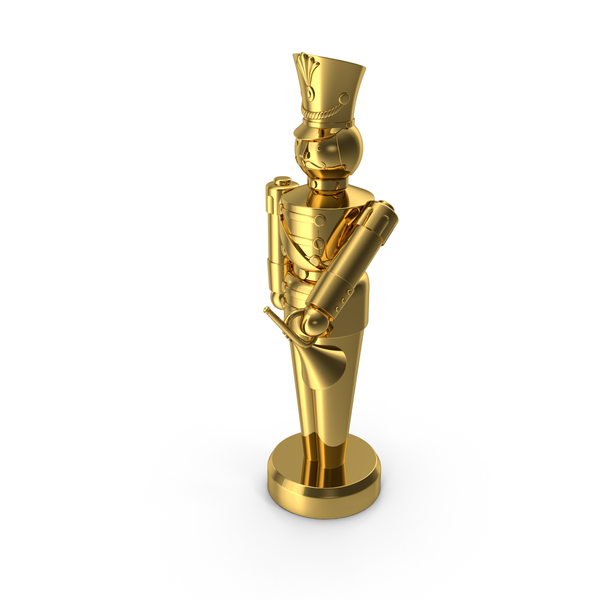 Christmas Decoration: Tin Soldier With Trumpet Gold PNG & PSD Images Christmas Decoration: Tin Soldier With Trumpet Gold PNG & PSD Images