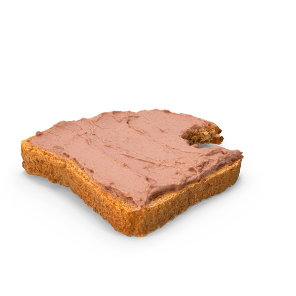 Toast With Duck Paste Bitten PNG & PSD Images Toast With Duck Paste Bitten PNG & PSD Images