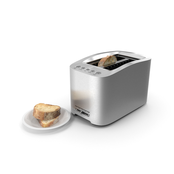 Kitchen Appliance: Toaster With Bread PNG & PSD Images Kitchen Appliance: Toaster With Bread PNG & PSD Images
