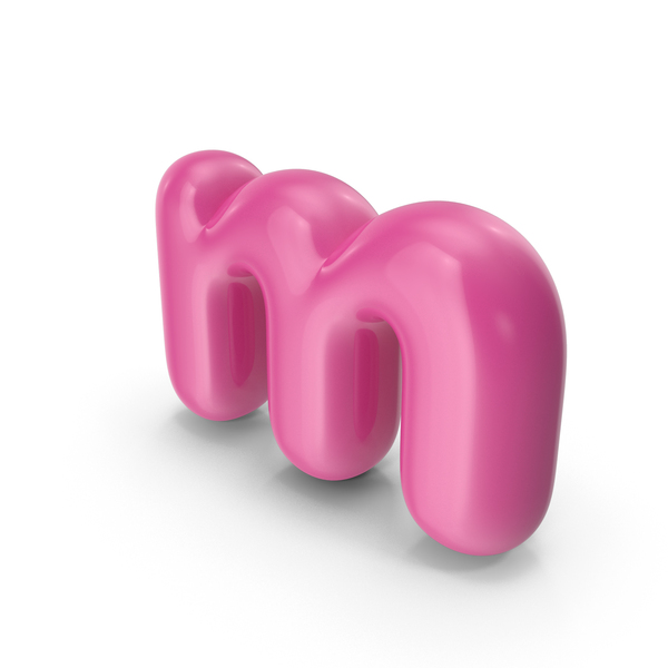 Roman Alphabet: Toon Lower Case Letter M PNG & PSD Images