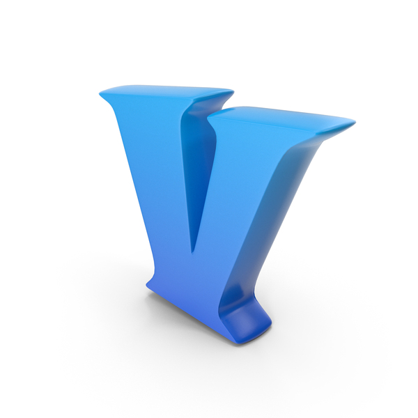 Roman: Toon Style Capital Alphabet V Blue PNG & PSD Images Roman: Toon Style Capital Alphabet V Blue PNG & PSD Images