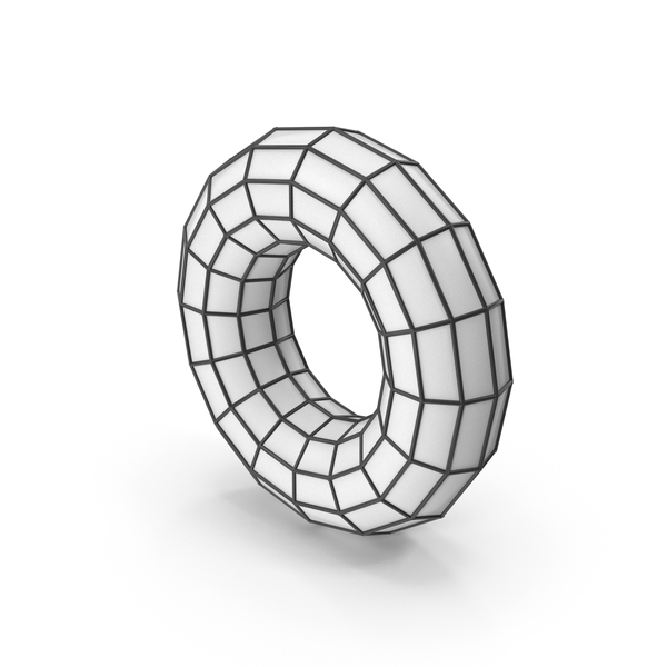 Geometric Shape: Torus Black White PNG & PSD Images Geometric Shape: Torus Black White PNG & PSD Images