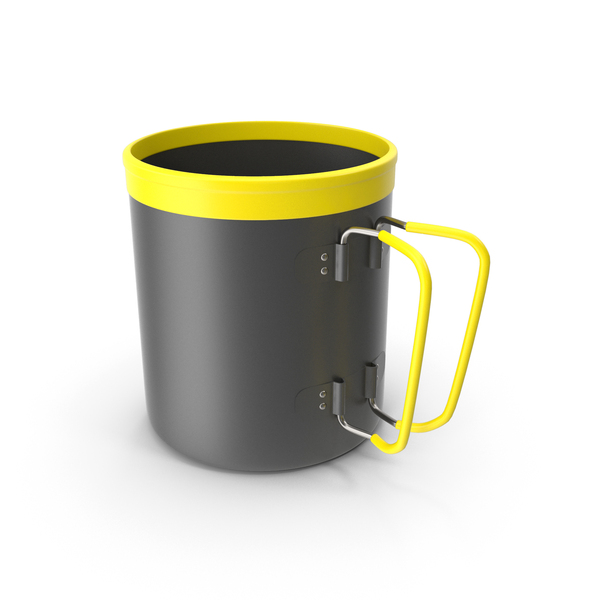 Glassware: Touristic Aluminium Cup Yellow PNG & PSD Images